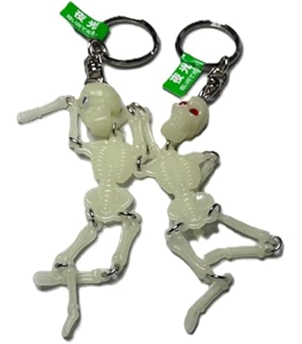 Amazon.co.jp: 昭和レトロ ドクロ ライト キーホルダー/当時物 駄玩具